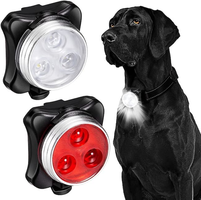 WagLight Bright Led Dog Collar Harness Flashlight Rechargeable