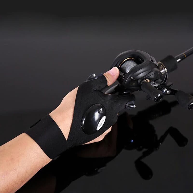 Winkflo™ - LED Flashlight Fingerless Gloves (Waterproof)