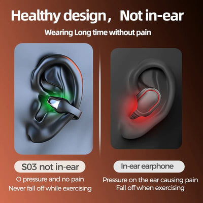 Winkflo™ - Wireless Conduction Earphones (Works with iPhone & Android)