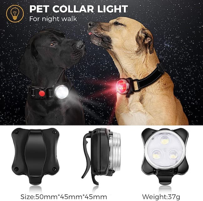 WagLight™ - Bright Led Dog Collar/Harness Flashlight (Rechargeable)